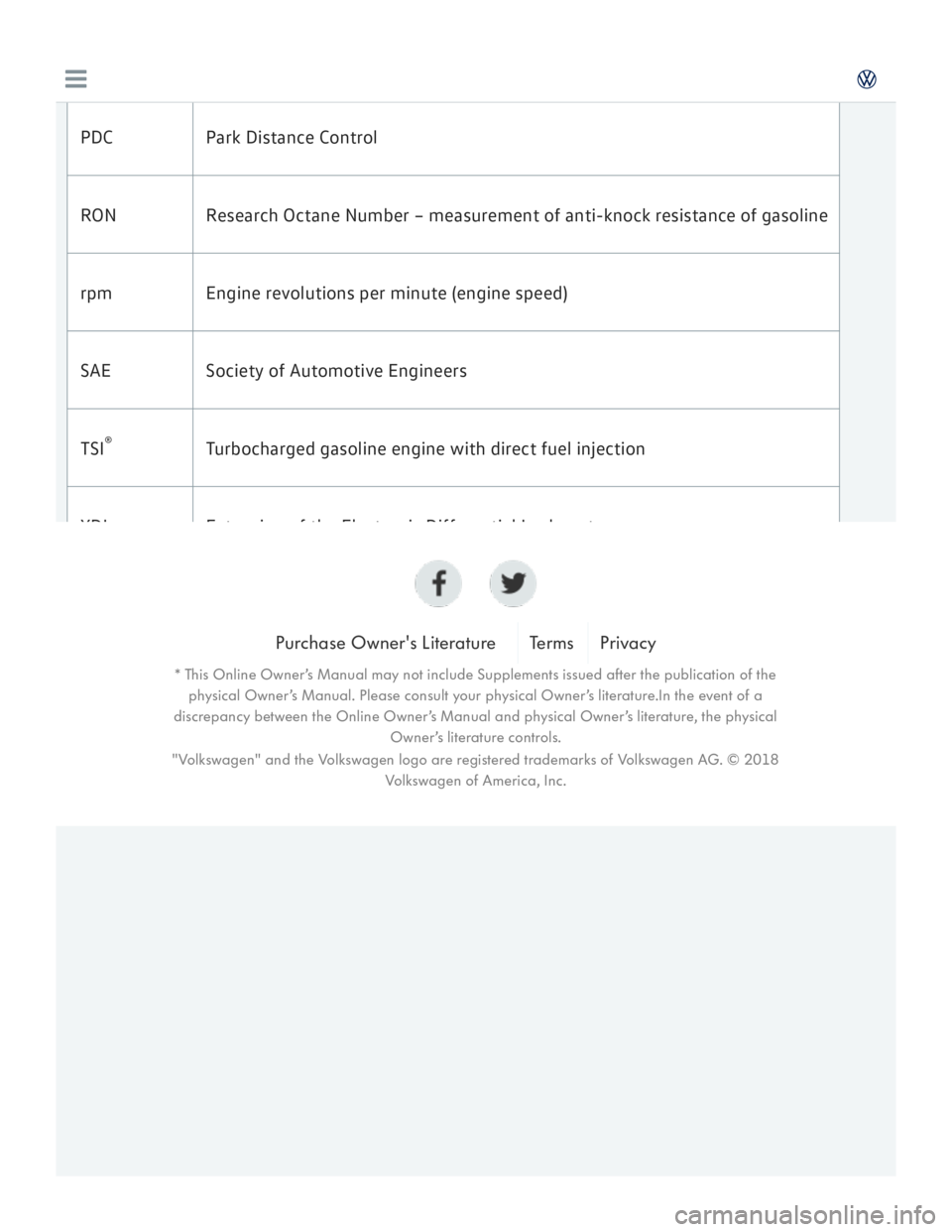 VOLKSWAGEN GOLF MK7 2016  Owners Manual 
