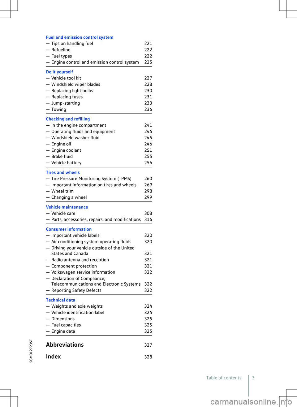 VOLKSWAGEN GOLF 2019 Owners Manual VOLKSWAGEN GOLF 2019 Owners Manual