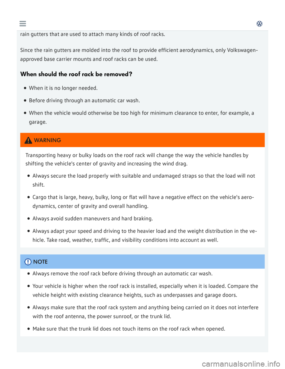 VOLKSWAGEN GOLF 2018  Owners Manual 