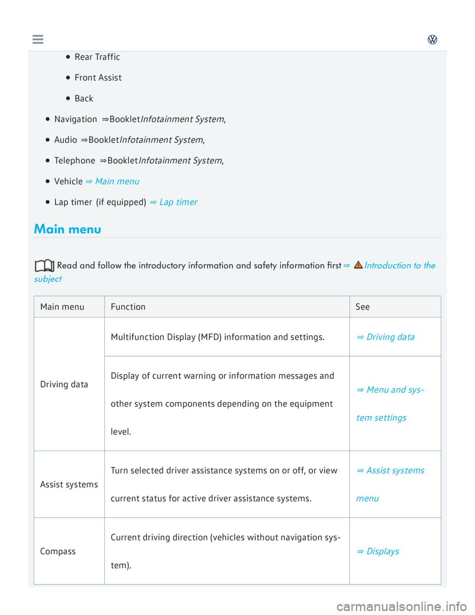VOLKSWAGEN GOLF 2018 Service Manual 