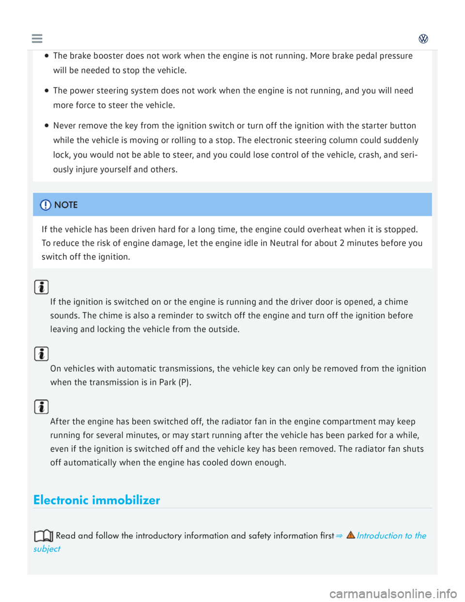 VOLKSWAGEN GOLF 2018  Owners Manual 