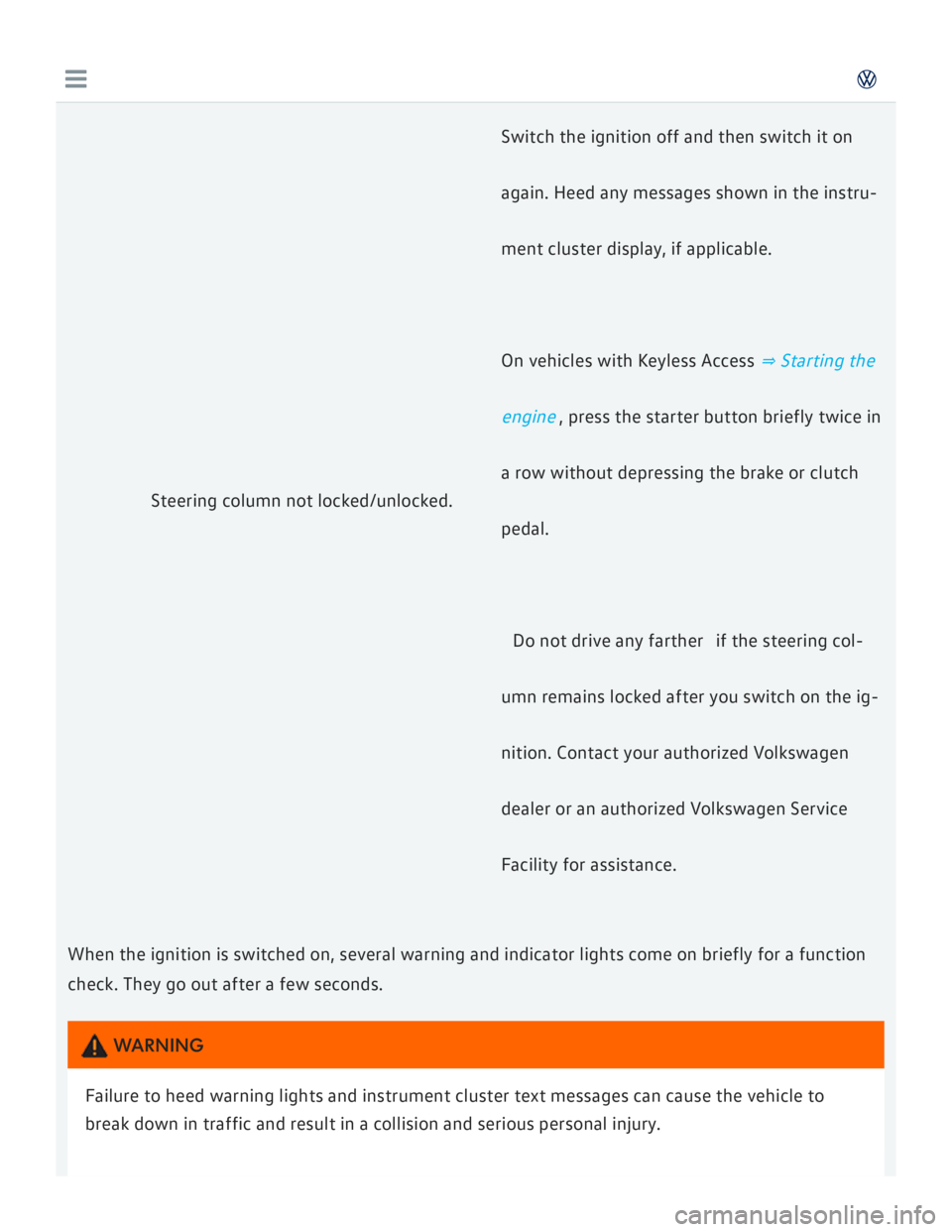 VOLKSWAGEN GOLF 2018  Owners Manual 