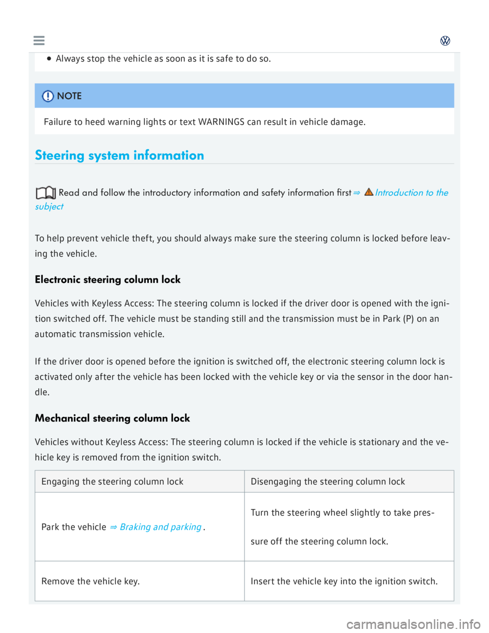 VOLKSWAGEN GOLF 2018  Owners Manual 