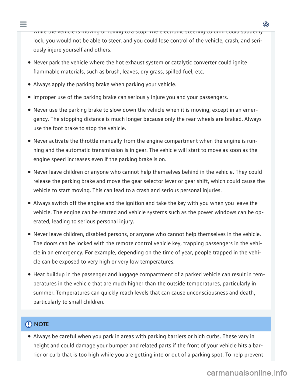 VOLKSWAGEN GOLF 2018  Owners Manual 