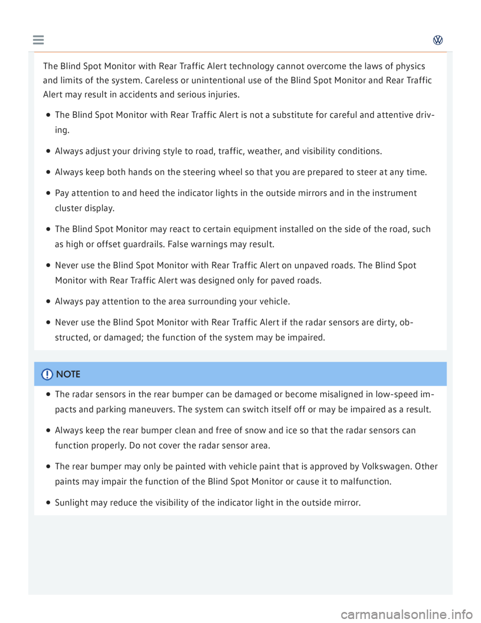 VOLKSWAGEN GOLF 2018  Owners Manual 