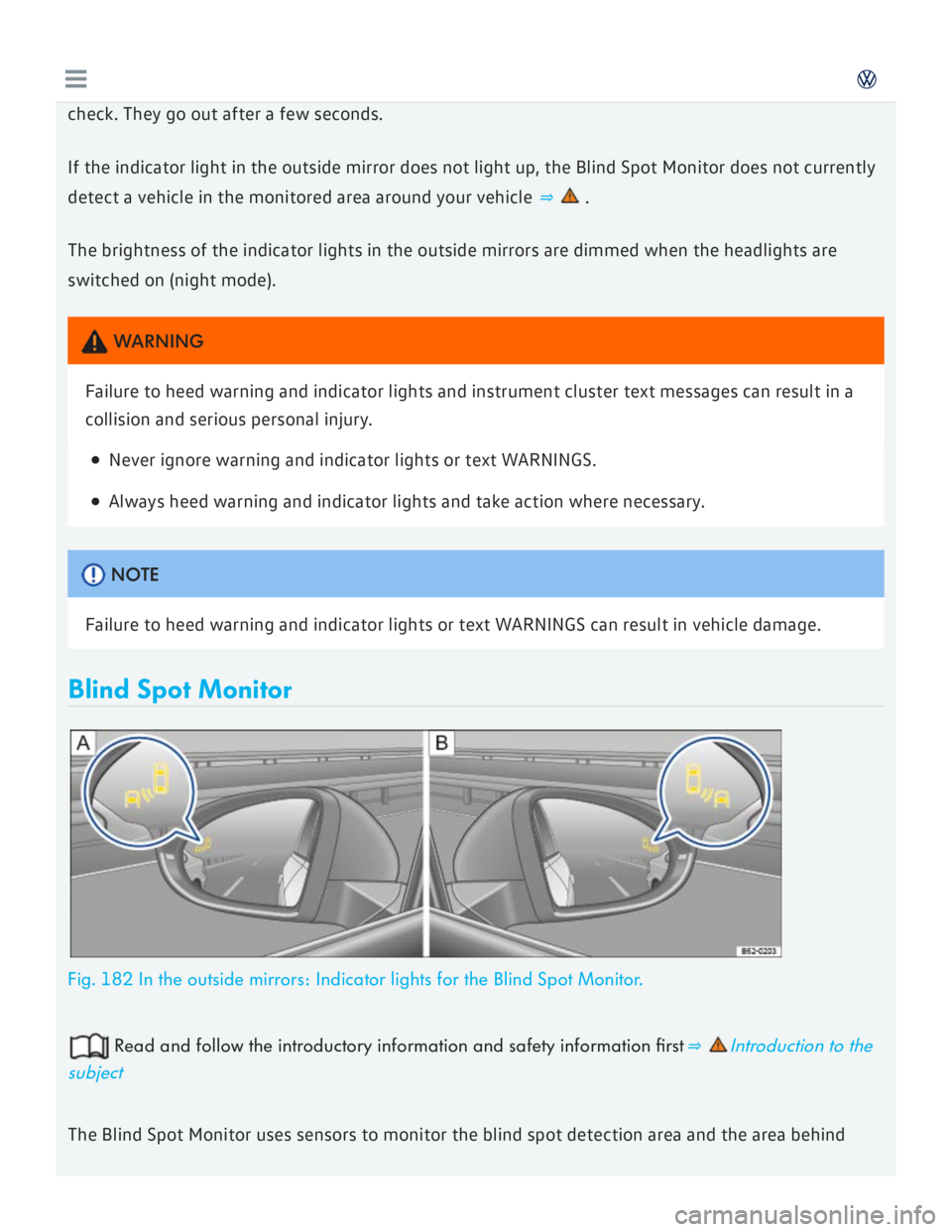 VOLKSWAGEN GOLF 2018  Owners Manual 