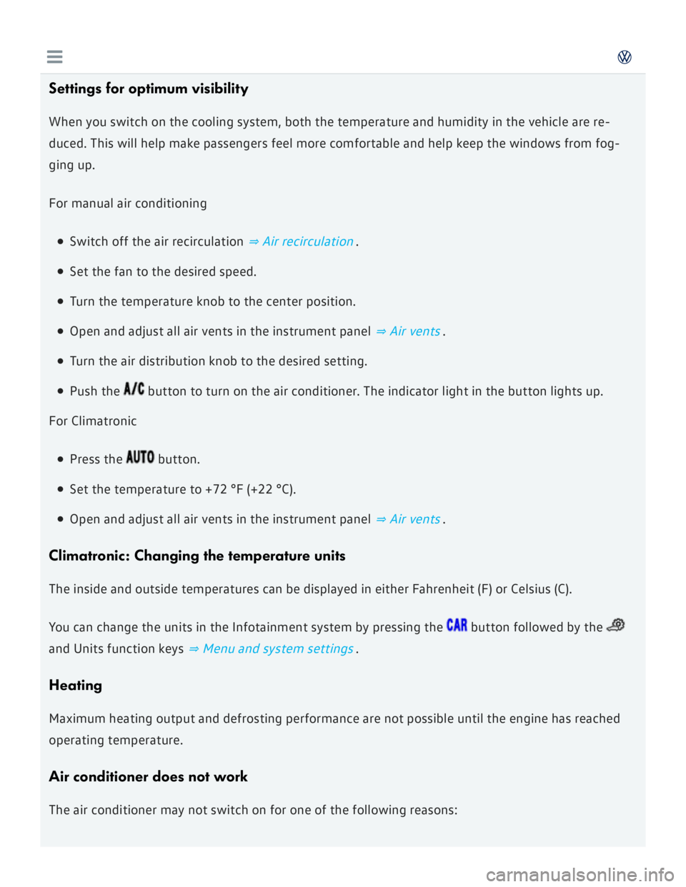 VOLKSWAGEN GOLF 2018  Owners Manual 