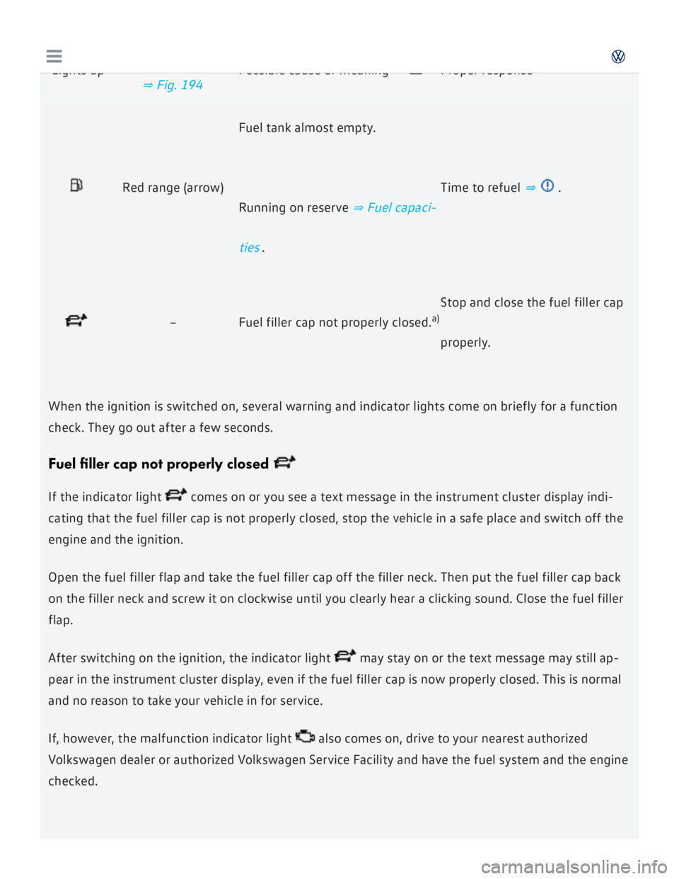 VOLKSWAGEN GOLF 2018  Owners Manual 