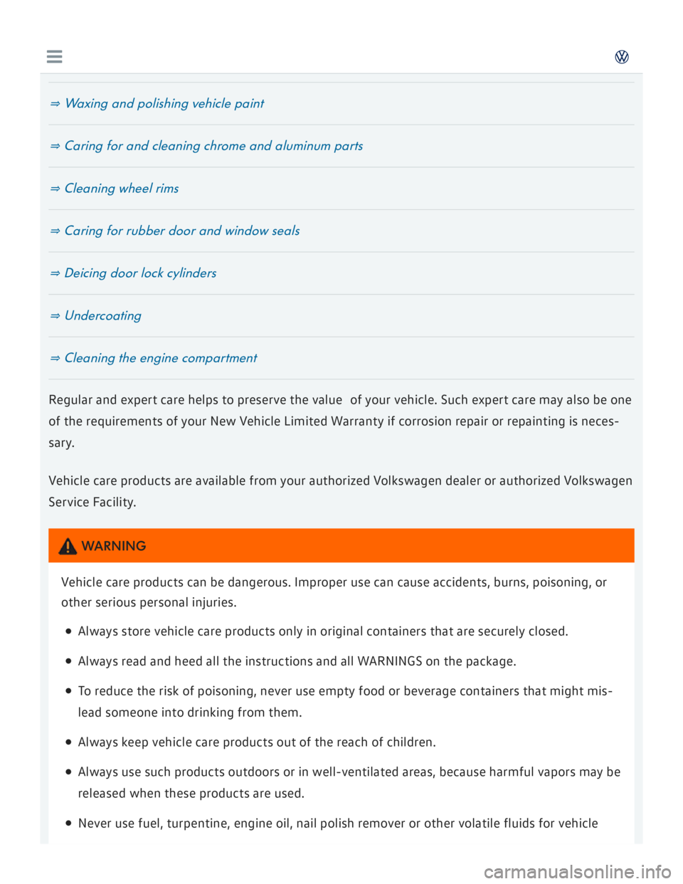 VOLKSWAGEN GOLF 2018  Owners Manual 