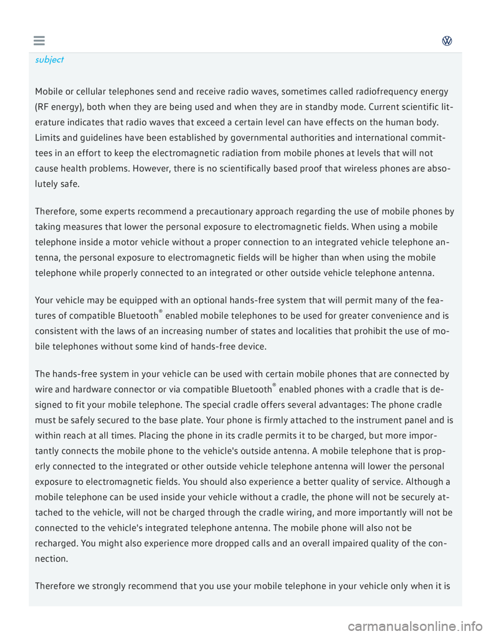 VOLKSWAGEN GOLF 2018 Owners Manual VOLKSWAGEN GOLF 2018 Owners Manual
