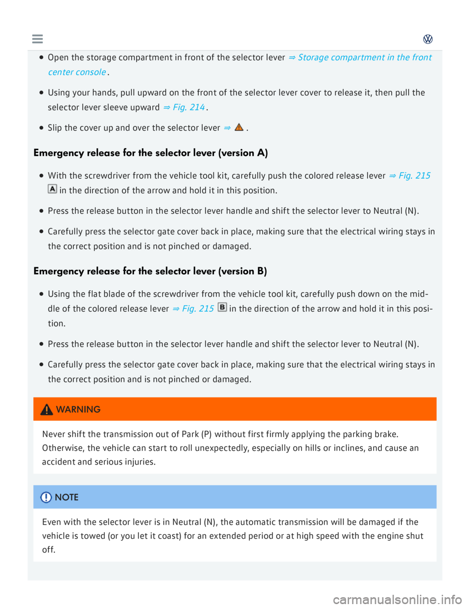 VOLKSWAGEN GOLF 2018  Owners Manual 