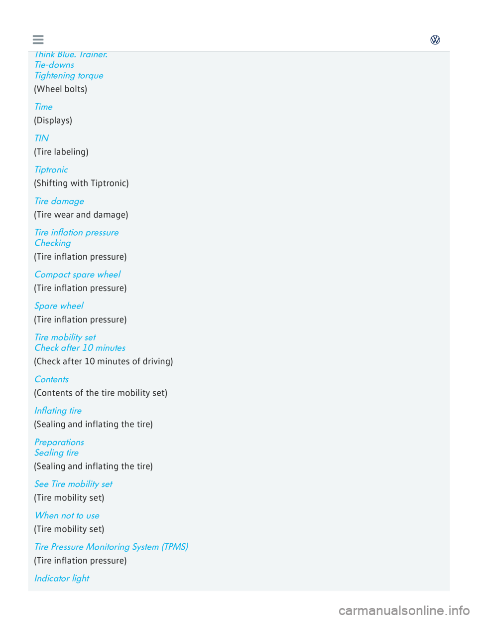 VOLKSWAGEN GOLF 2018 Owners Manual VOLKSWAGEN GOLF 2018 Owners Manual
