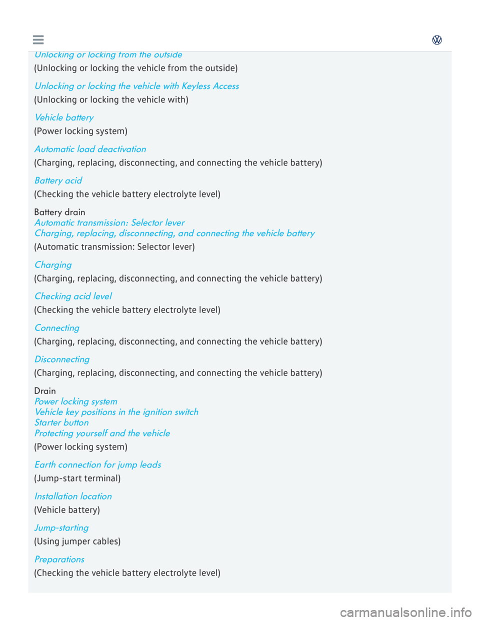 VOLKSWAGEN GOLF 2018  Owners Manual 