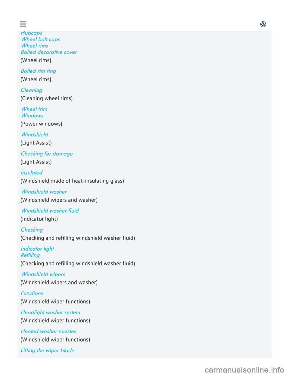 VOLKSWAGEN GOLF 2018  Owners Manual 