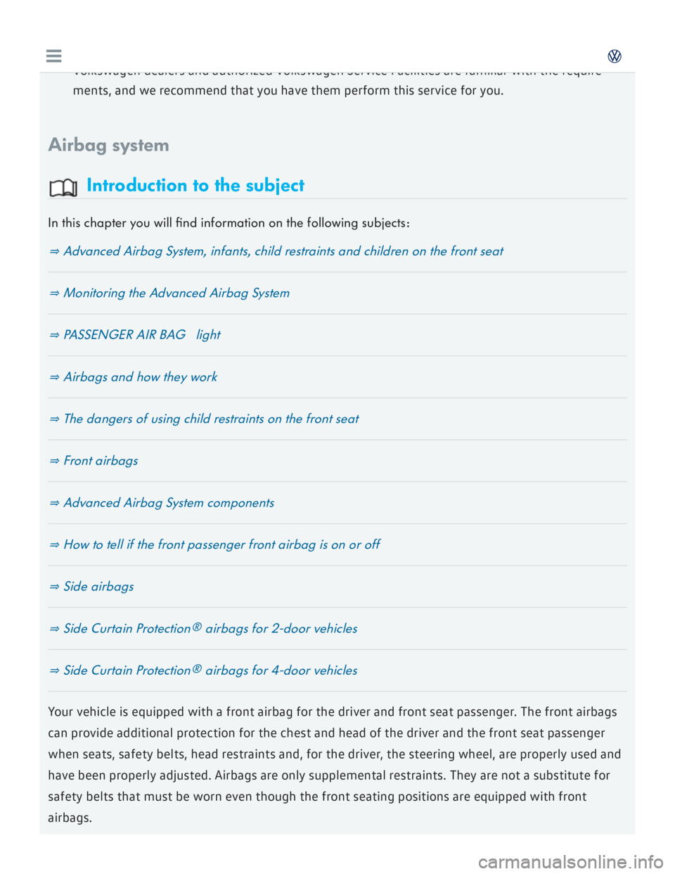 VOLKSWAGEN GOLF 2017  Owners Manual 