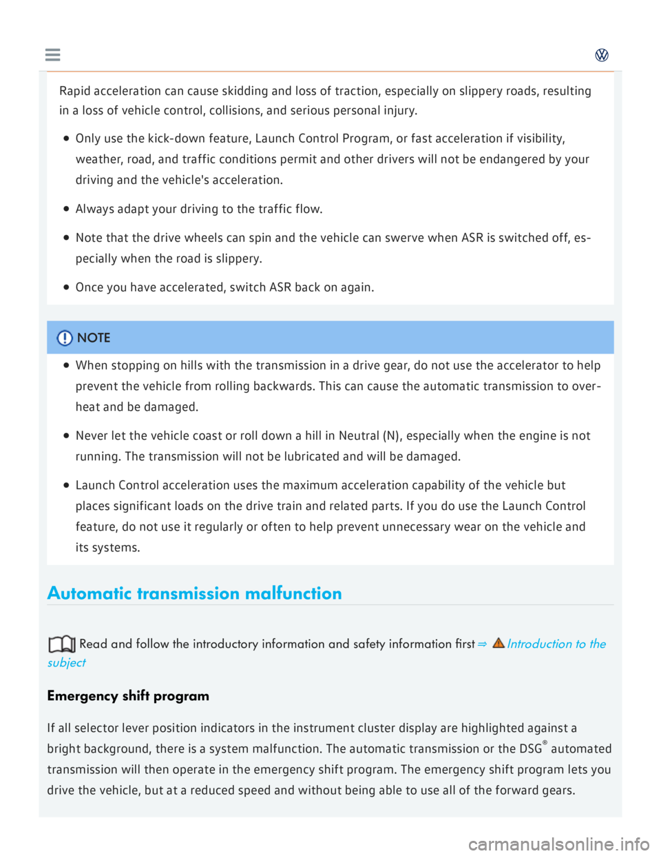 VOLKSWAGEN GOLF 2017  Owners Manual 