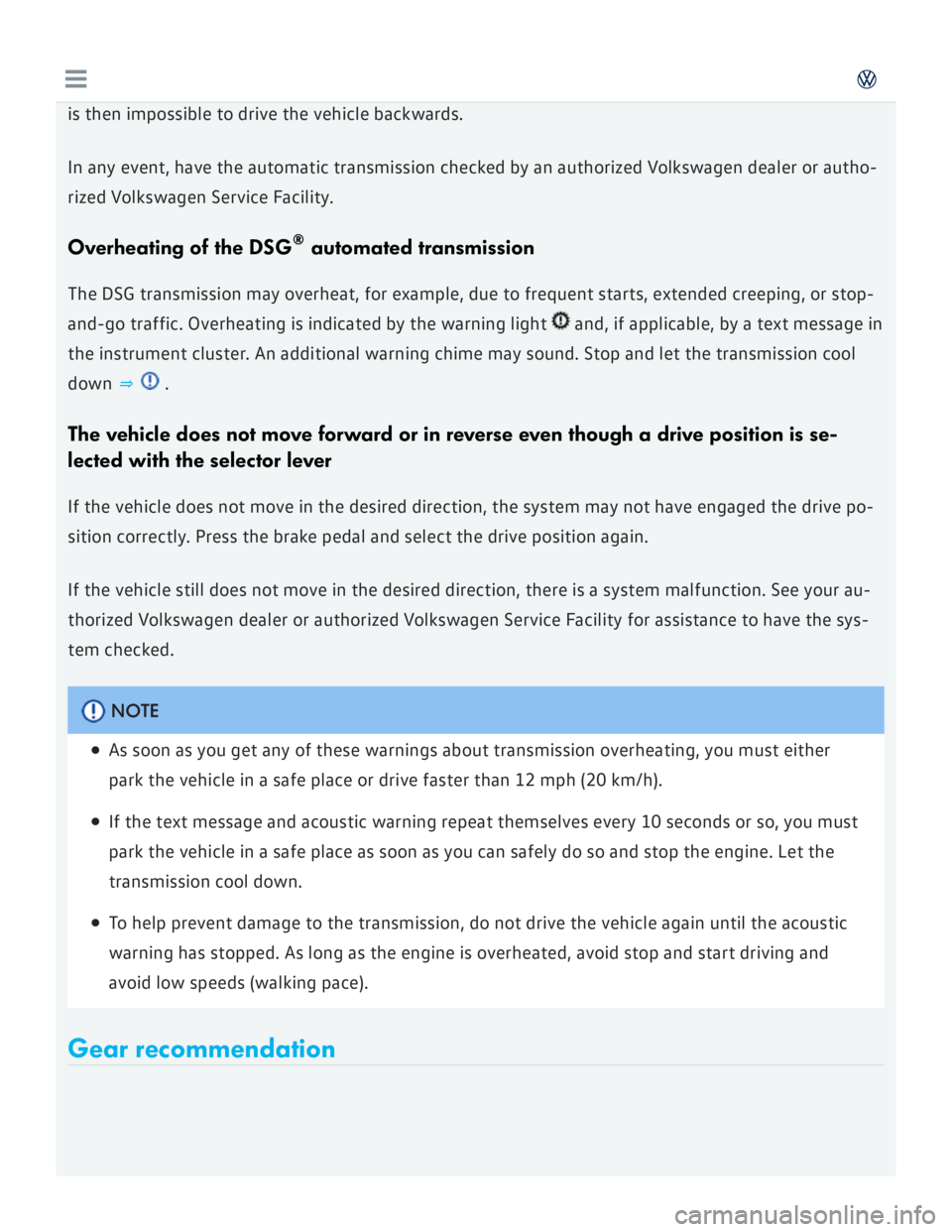 VOLKSWAGEN GOLF 2017  Owners Manual 