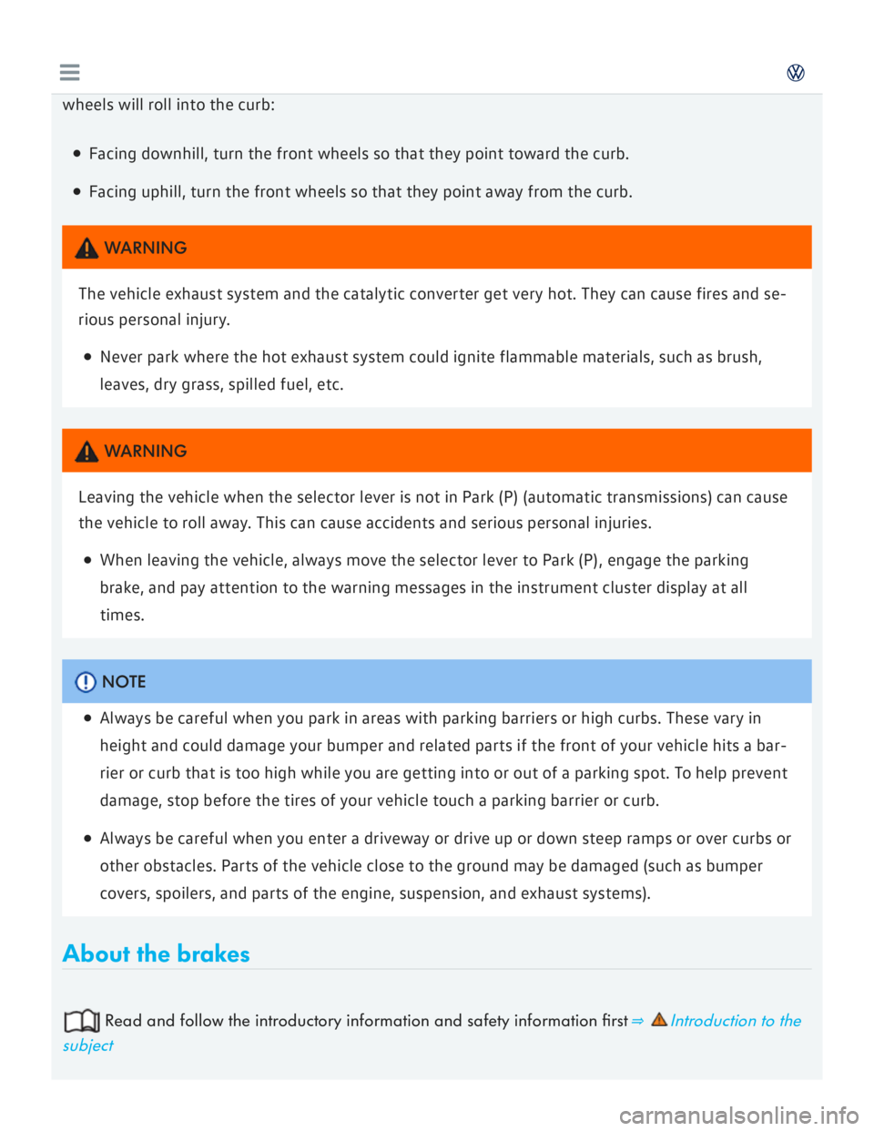 VOLKSWAGEN GOLF 2017  Owners Manual 