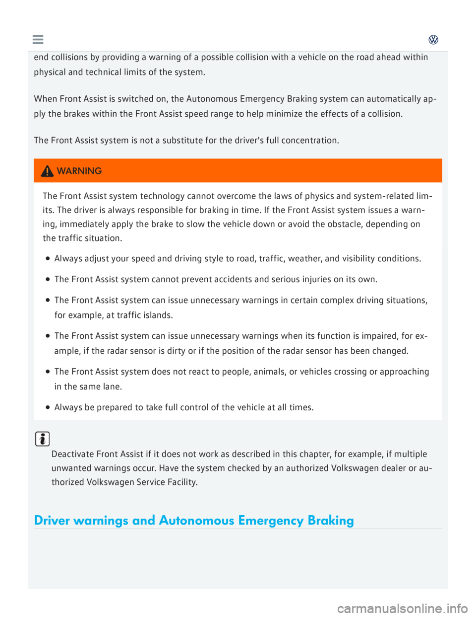 VOLKSWAGEN GOLF 2017  Owners Manual 