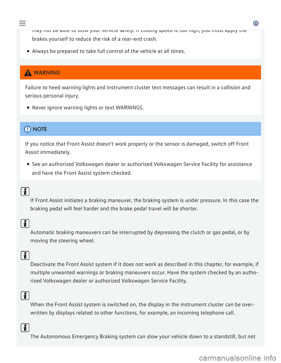 VOLKSWAGEN GOLF 2017  Owners Manual 