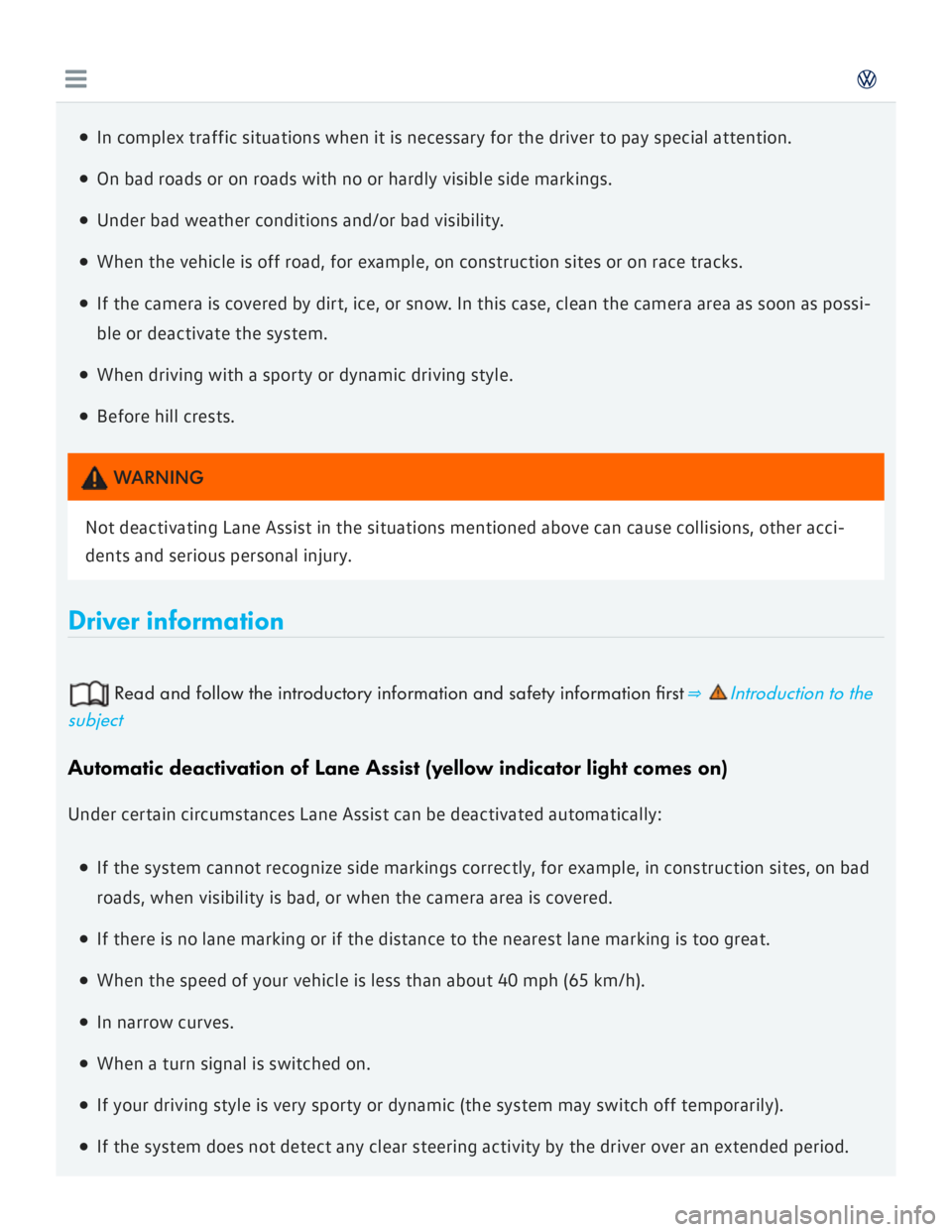 VOLKSWAGEN GOLF 2017  Owners Manual 