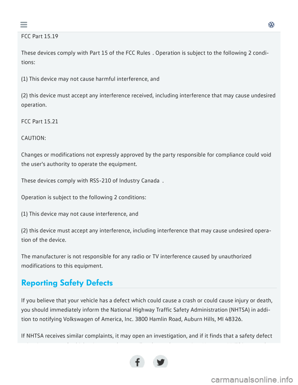 VOLKSWAGEN GOLF 2017  Owners Manual 