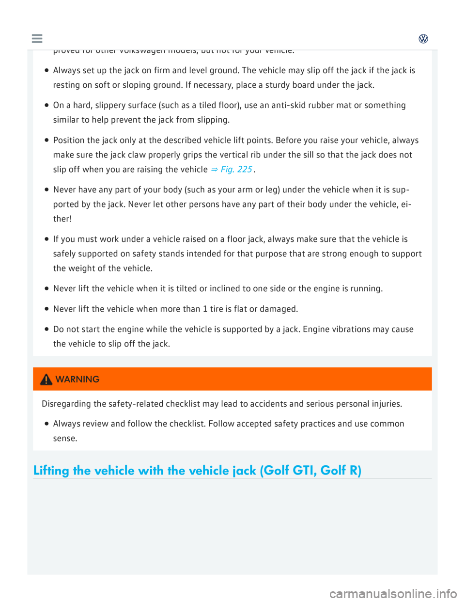 VOLKSWAGEN GOLF 2017  Owners Manual 
