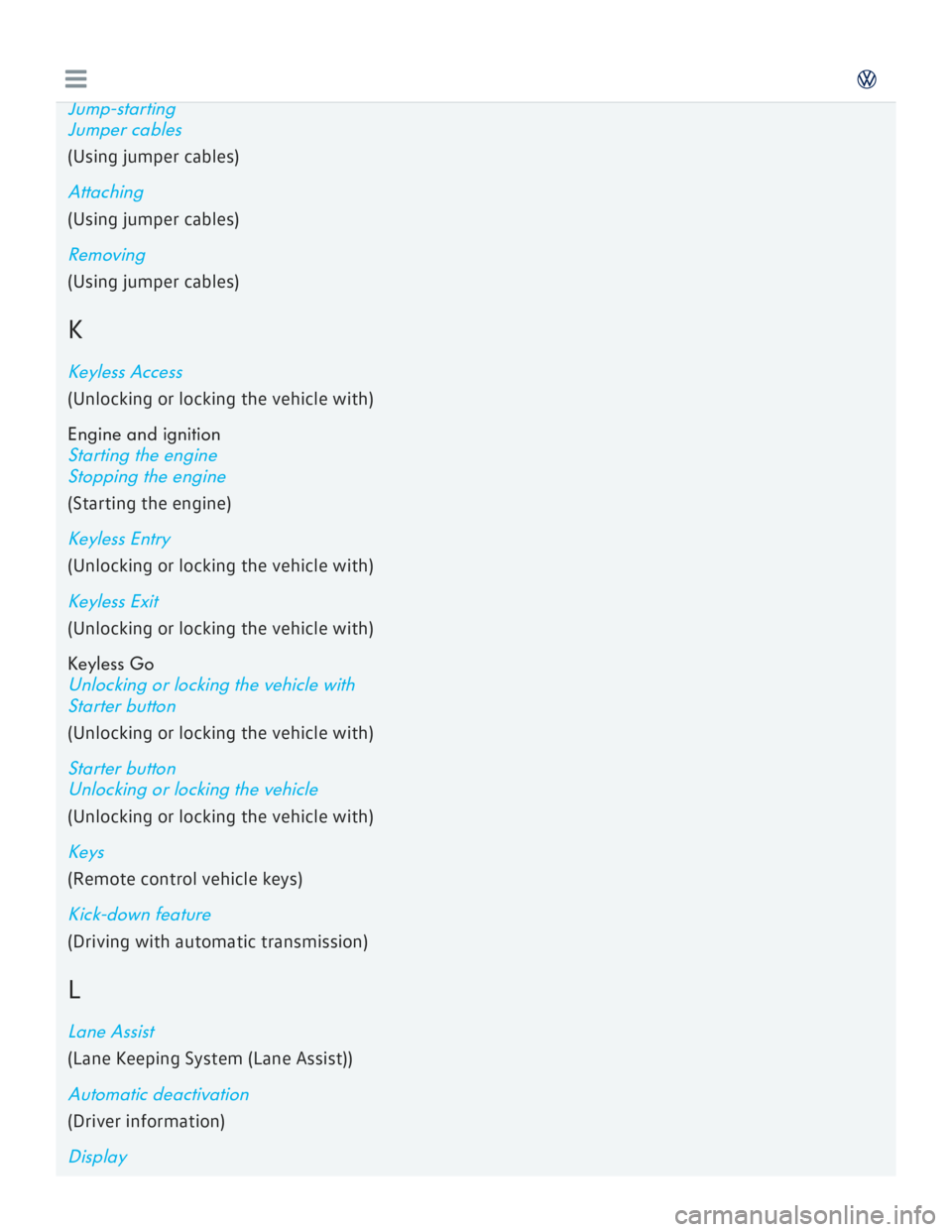 VOLKSWAGEN GOLF 2017  Owners Manual 
