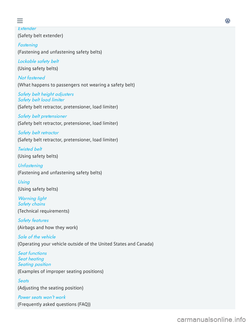 VOLKSWAGEN GOLF 2017  Owners Manual 