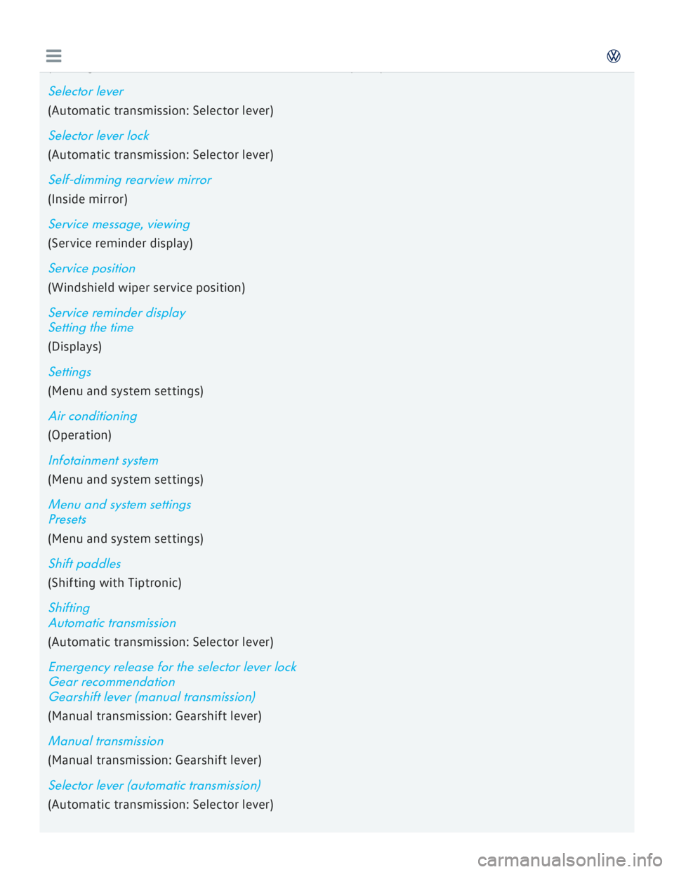 VOLKSWAGEN GOLF 2017  Owners Manual 
