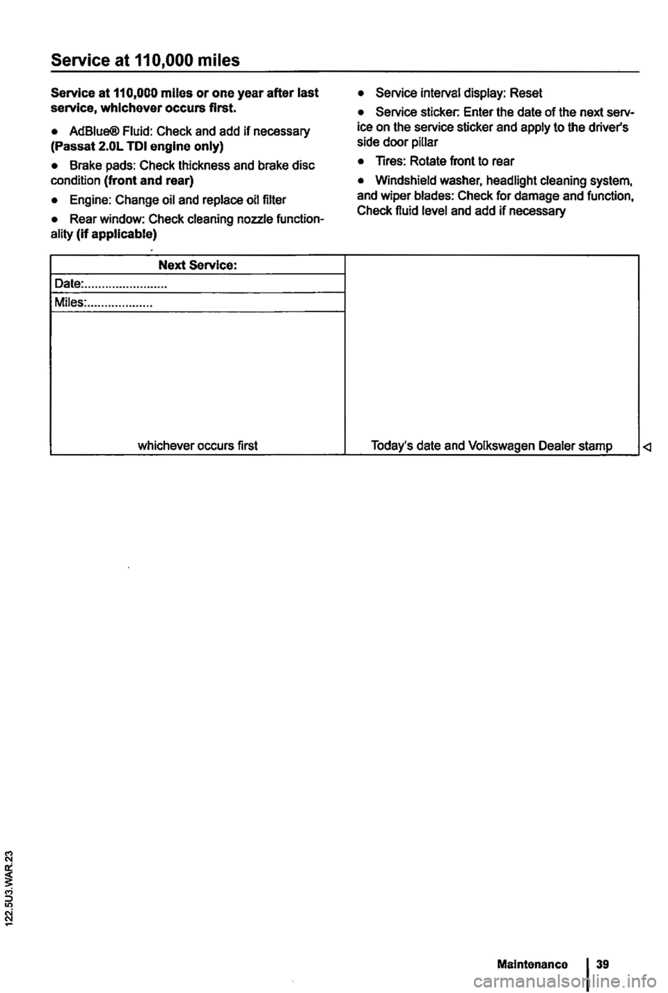 VOLKSWAGEN GOLF 2009  Owners Manual Service at  