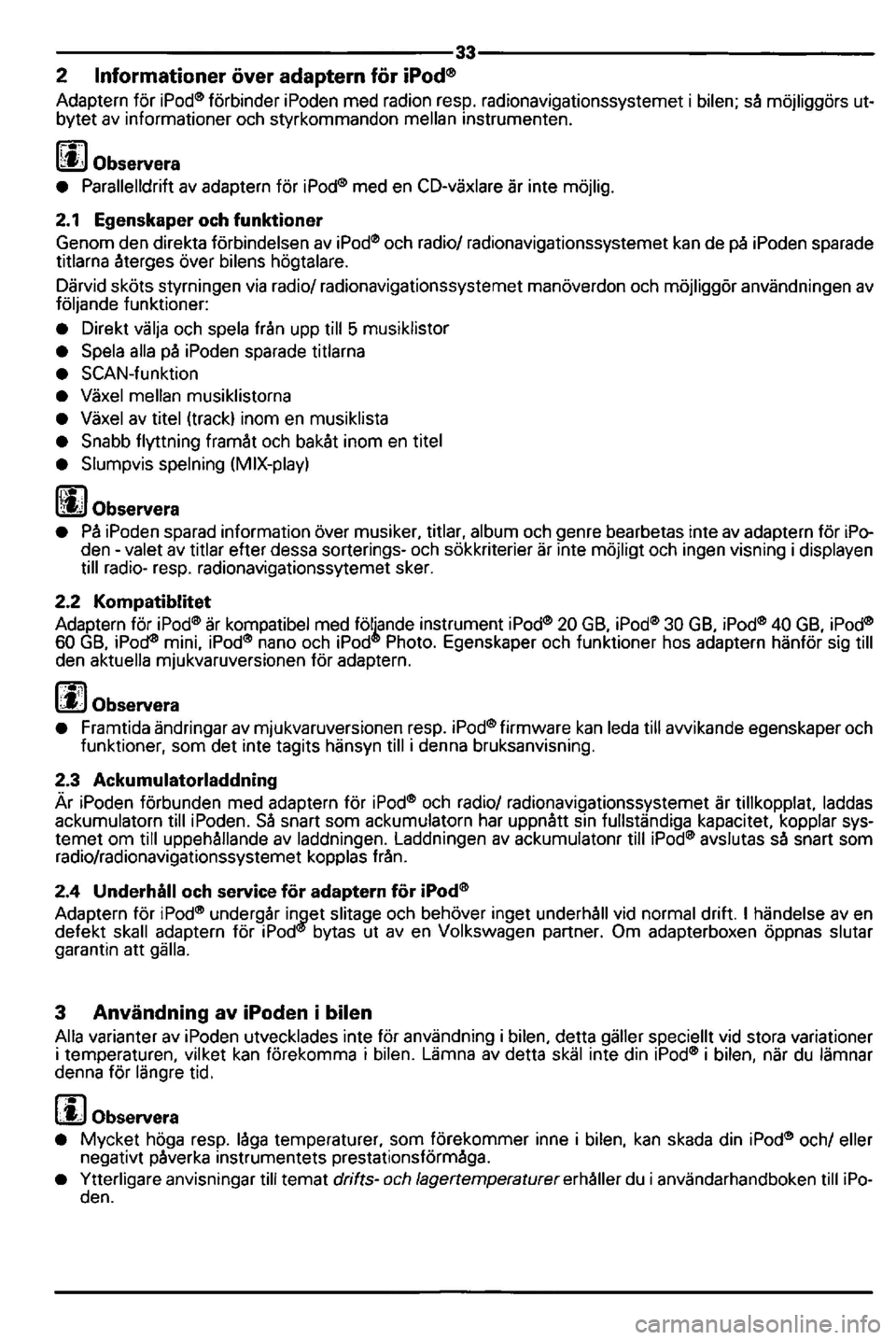 VOLKSWAGEN GOLF 2005  Owners Manual 