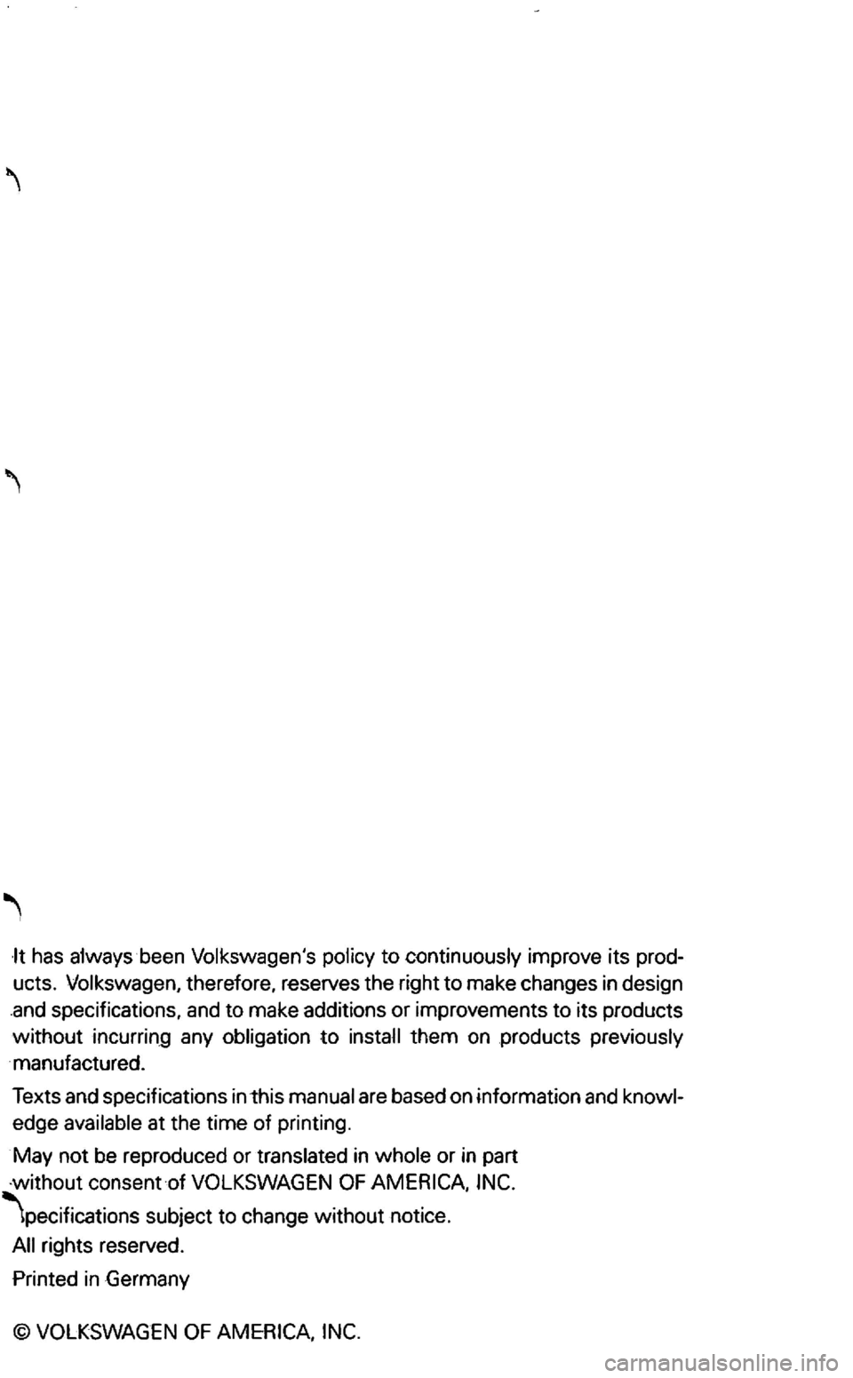 VOLKSWAGEN GOLF 2002 Workshop Manual 