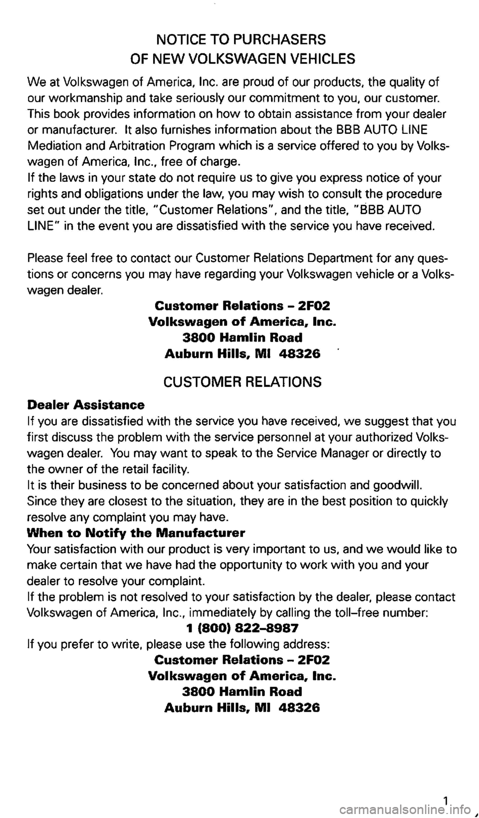 VOLKSWAGEN GOLF 2001 Owners Manual VOLKSWAGEN GOLF 2001 Owners Manual