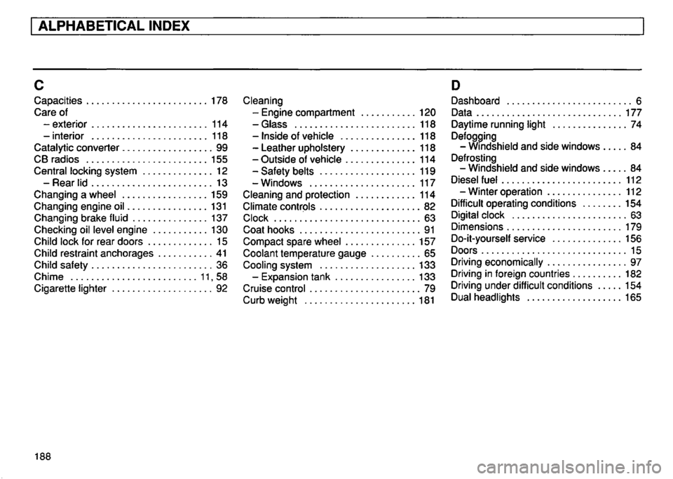 VOLKSWAGEN GOLF 1996  Owners Manual 