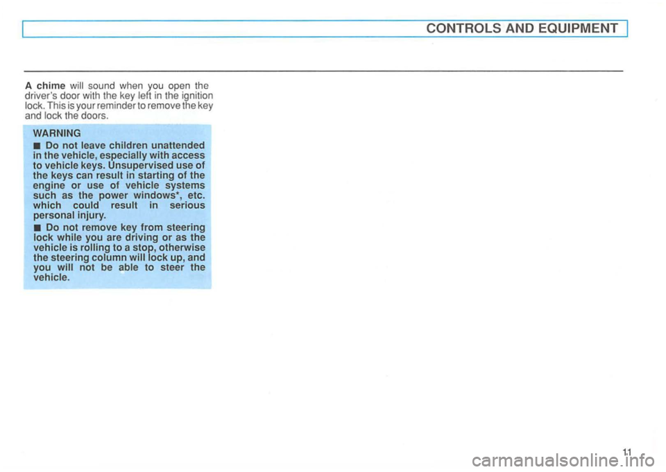 VOLKSWAGEN GOLF 1995 Owners Manual A chime sound when you open the drivers door with the key in the ignition VOLKSWAGEN GOLF 1995 Owners Manual A chime sound when you open the drivers door with the key in the ignition