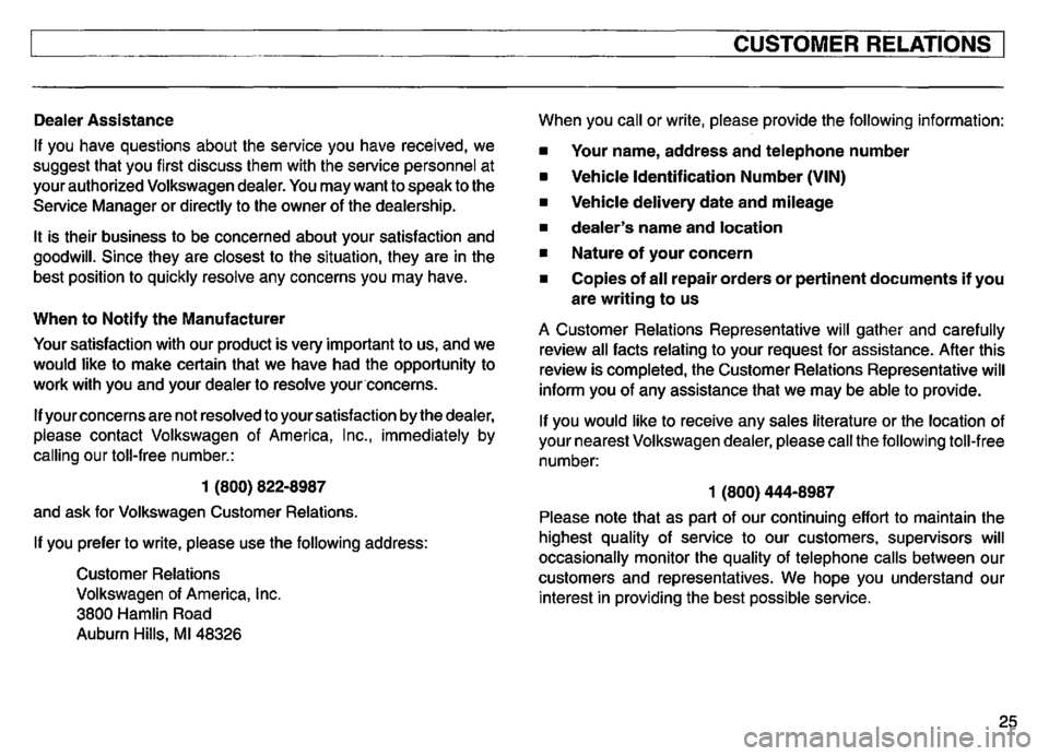 VOLKSWAGEN GOLF 1994 Owners Manual VOLKSWAGEN GOLF 1994 Owners Manual