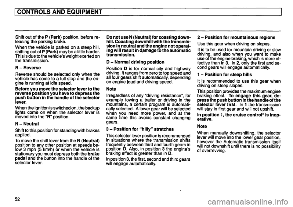 VOLKSWAGEN GOLF 1994 Workshop Manual 