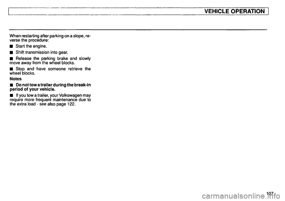VOLKSWAGEN GOLF 1992  Owners Manual 