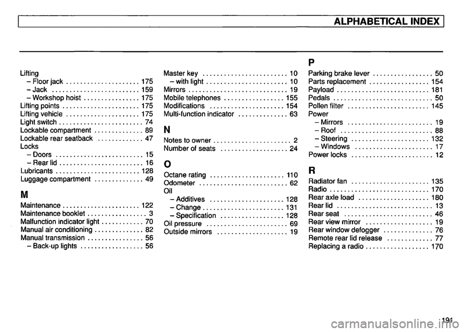 VOLKSWAGEN GOLF 1992 Owners Manual VOLKSWAGEN GOLF 1992 Owners Manual