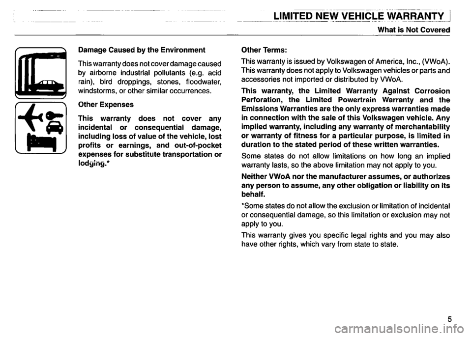 VOLKSWAGEN GOLF 1992 Owners Manual VOLKSWAGEN GOLF 1992 Owners Manual