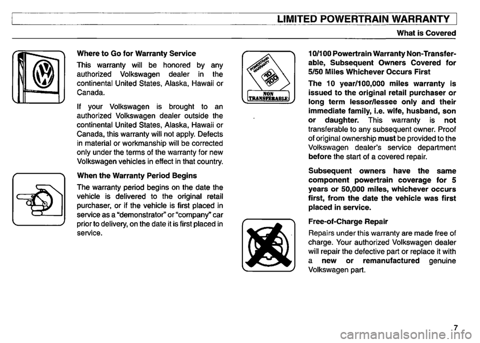 VOLKSWAGEN GOLF 1992 Owners Manual VOLKSWAGEN GOLF 1992 Owners Manual