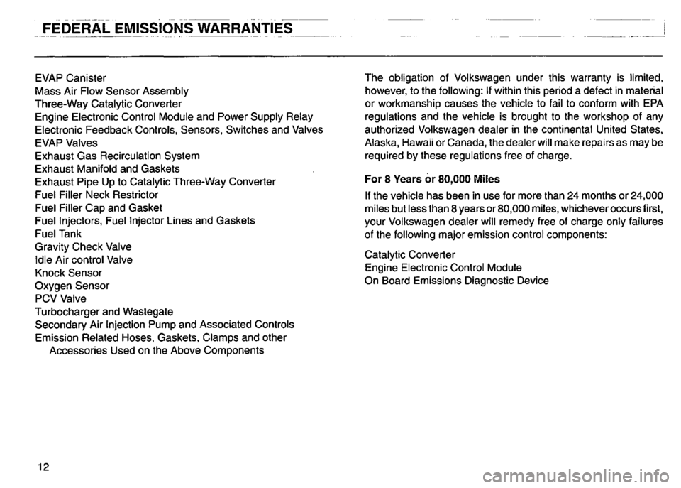 VOLKSWAGEN GOLF 1992 Owners Manual VOLKSWAGEN GOLF 1992 Owners Manual