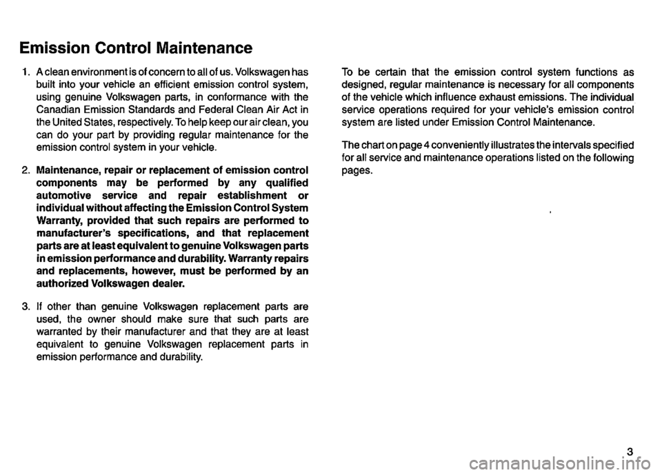 VOLKSWAGEN GOLF 1992  Owners Manual 