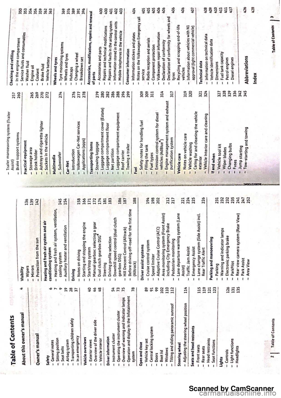 VOLKSWAGEN PASSAT  B8 2016  Owners Manual Scanned by CamScanner 