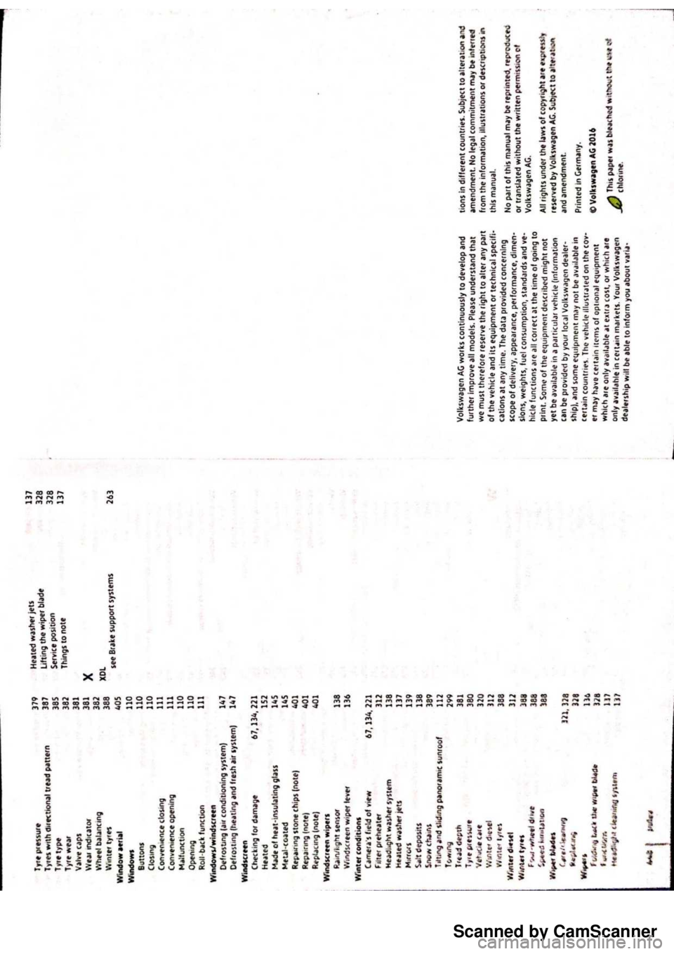 VOLKSWAGEN PASSAT B8 2016 Owners Manual Scanned by CamScanner VOLKSWAGEN PASSAT B8 2016 Owners Manual Scanned by CamScanner