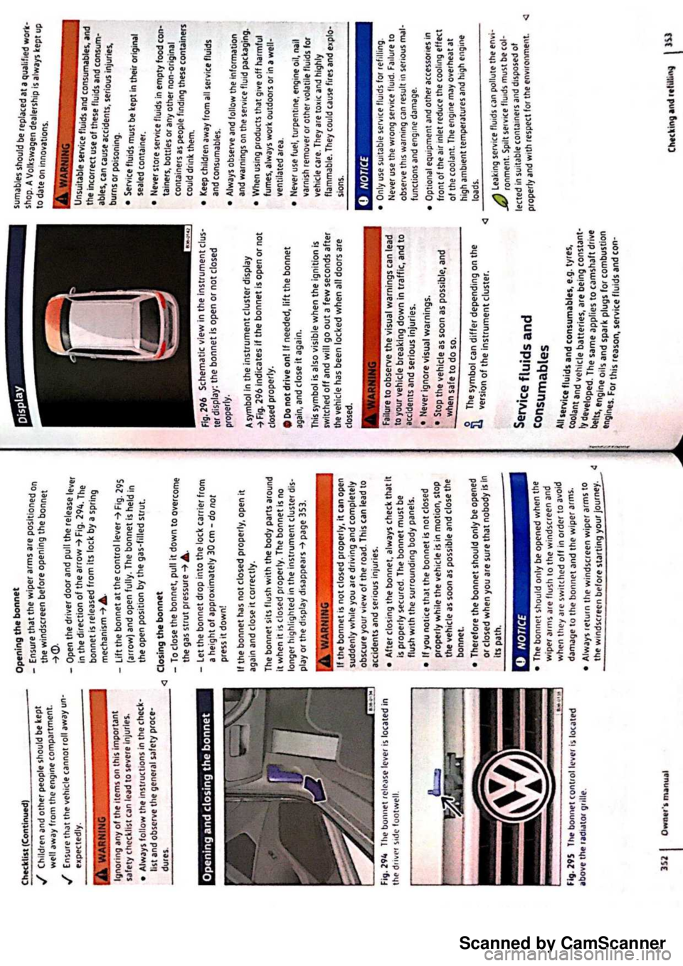 VOLKSWAGEN PASSAT 2019 Owners Manual Scanned by CamScanner VOLKSWAGEN PASSAT 2019 Owners Manual Scanned by CamScanner