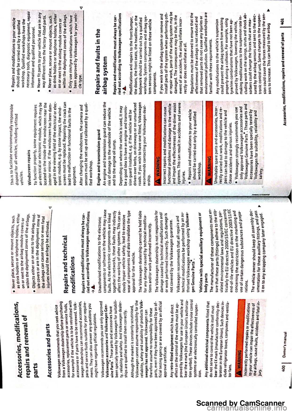 VOLKSWAGEN PASSAT 2019 Owners Manual Scanned by CamScanner VOLKSWAGEN PASSAT 2019 Owners Manual Scanned by CamScanner