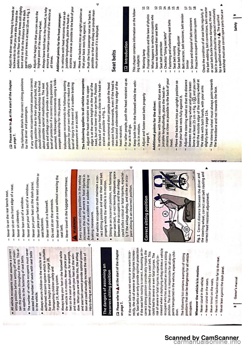 VOLKSWAGEN PASSAT 2018 Owners Manual Scanned by CamScanner VOLKSWAGEN PASSAT 2018 Owners Manual Scanned by CamScanner