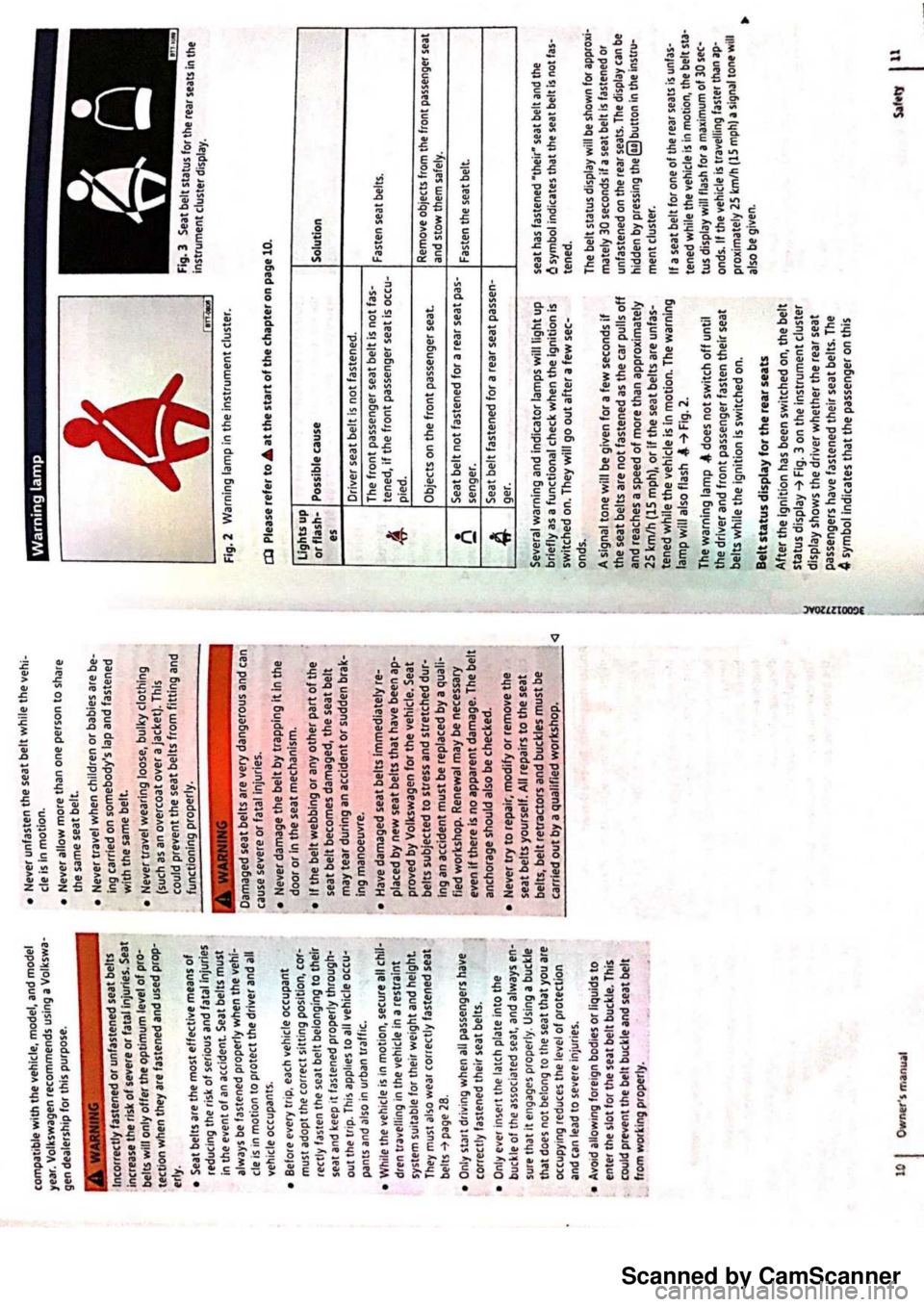 VOLKSWAGEN PASSAT 2018 Owners Manual Scanned by CamScanner VOLKSWAGEN PASSAT 2018 Owners Manual Scanned by CamScanner